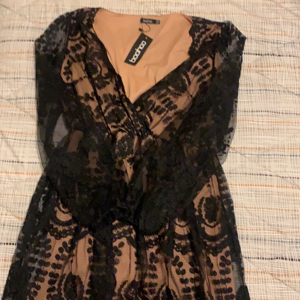 Boohoo lace dress